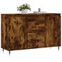 Voir la diapositive 3 : VIDAXL Buffet chene fume 104x35x70 cm bois d'ingenierie