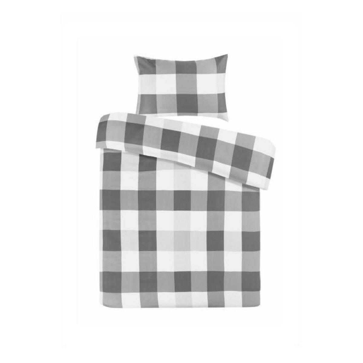 Paris Prix Parure de Lit 2 Pièces  Nevada  140x200cm Gris