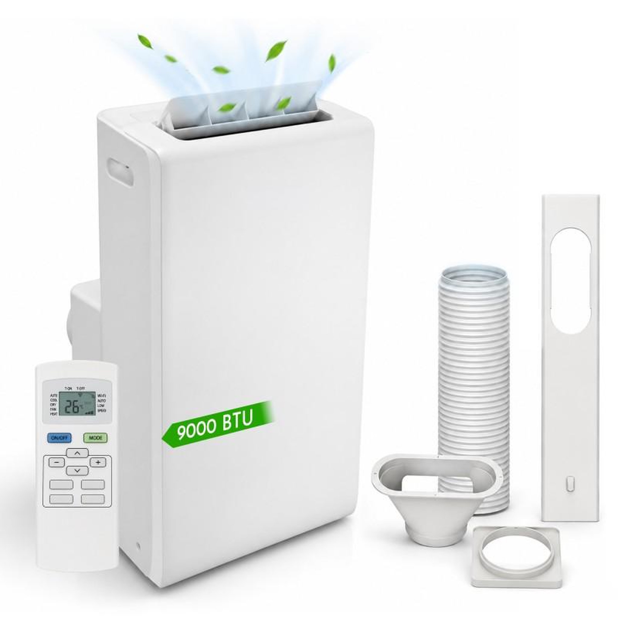 Climatiseur mobile connecté - 12 000 btu - wi-fi - froid et chauffage 3,52 kw