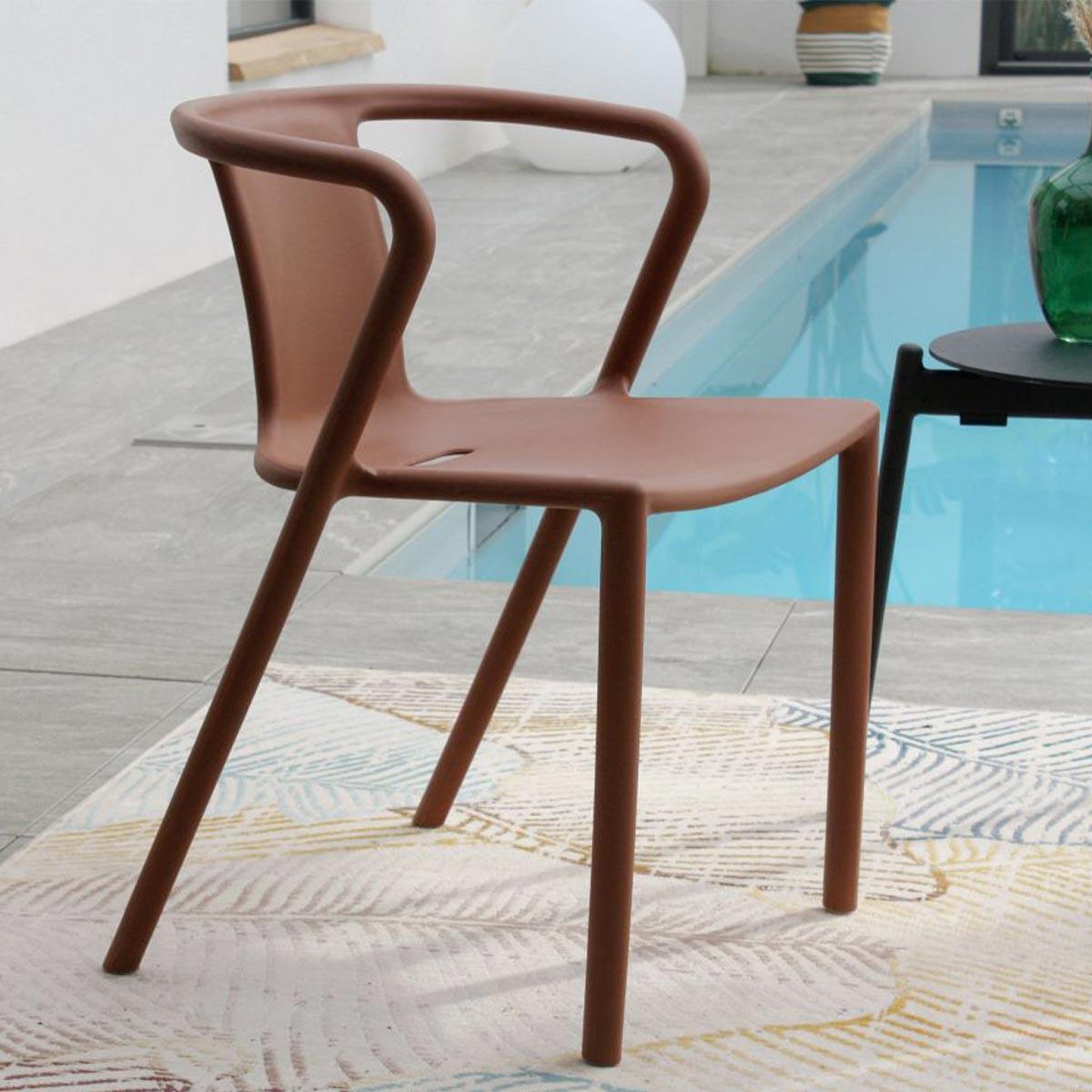 Voir la diapositive 6 : Paris Prix Lot de 2 fauteuils de jardin empilables  diego  72cm terracotta