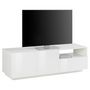 Voir la diapositive 1 : Meuble TV 2 portes 1 niche 1 tiroir L150cm VERONA