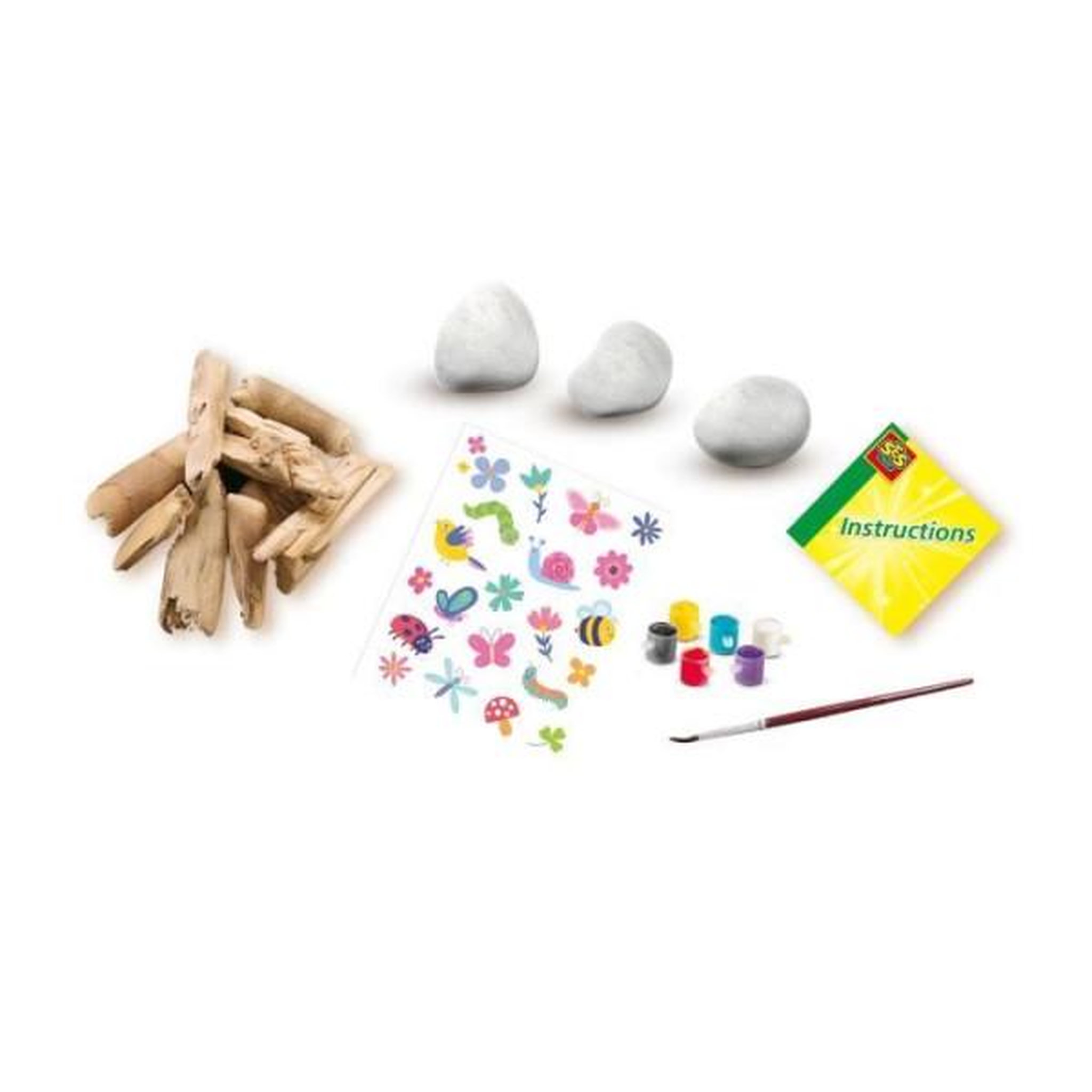 Voir la diapositive 2 : SES Creative Kit créatif - SES CREATIVE - Décorer les pierres et le bois flotté - Inspiré par la nature