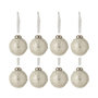 Voir la diapositive 1 : Paris Prix Lot de 8 Boules de Noël  Serenity  6cm Argent
