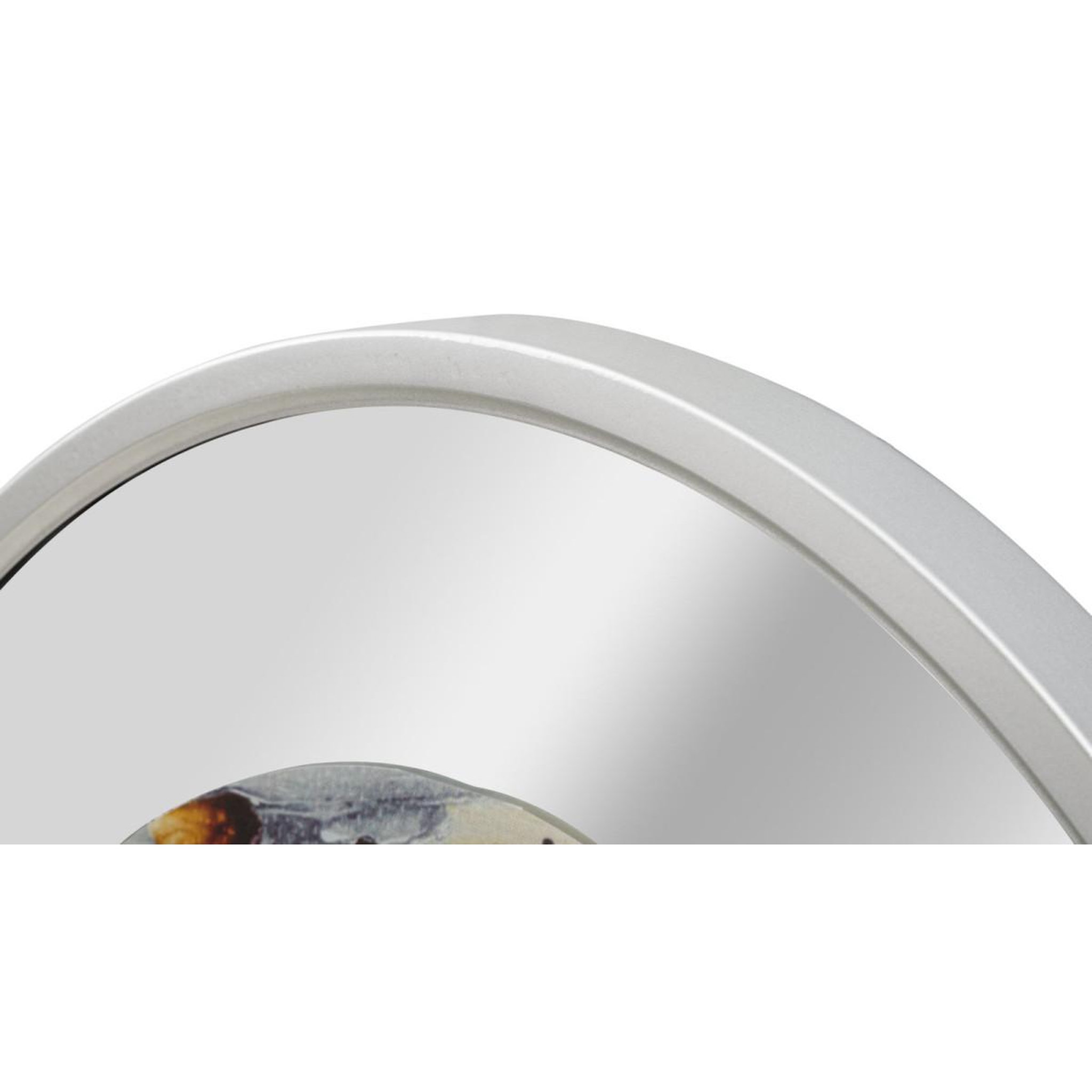 Voir la diapositive 4 : Paris Prix Horloge murale en verre  miroir grey  60cm multicolore