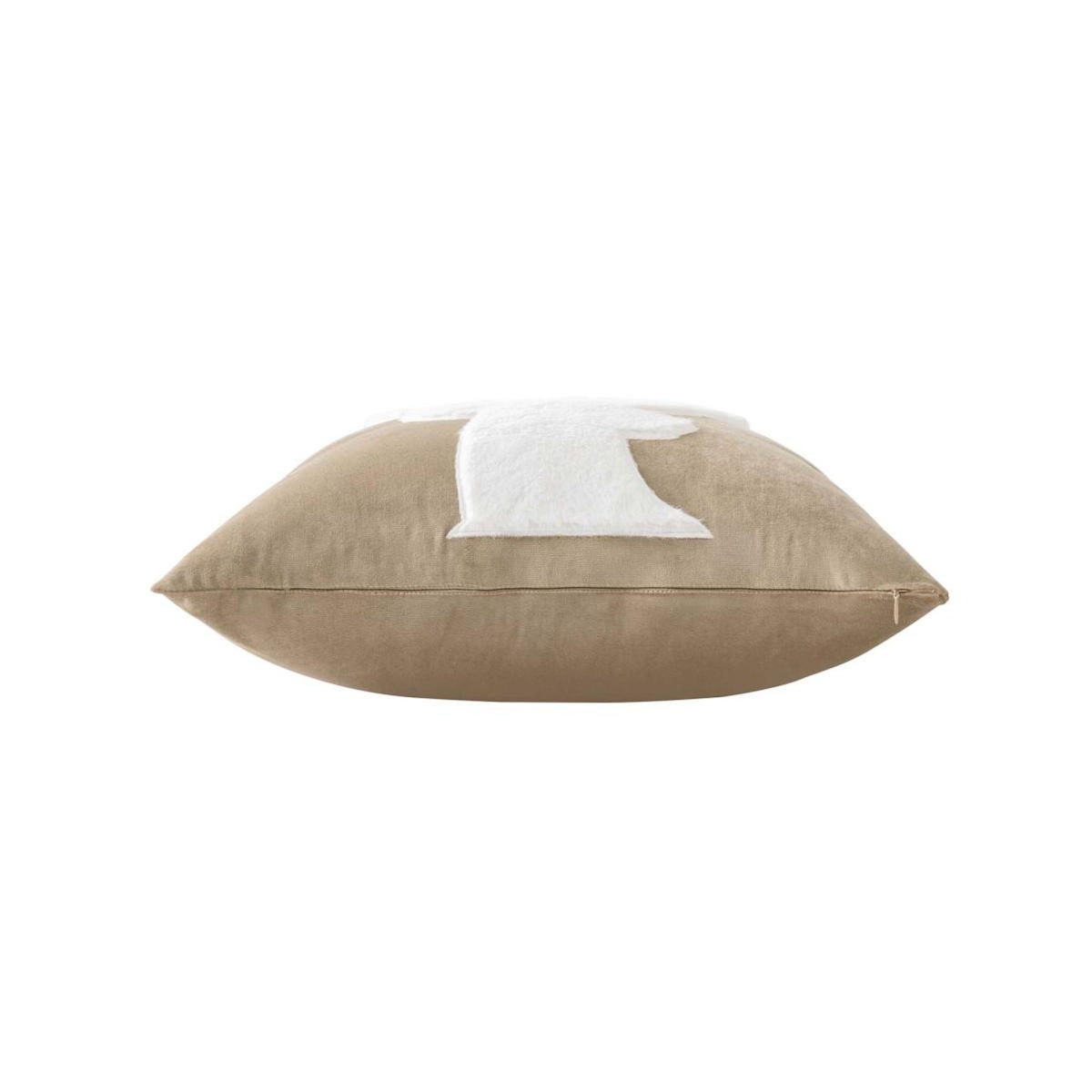 Paris Prix Coussin Déco en Velours  Cerf  45x45cm Sable