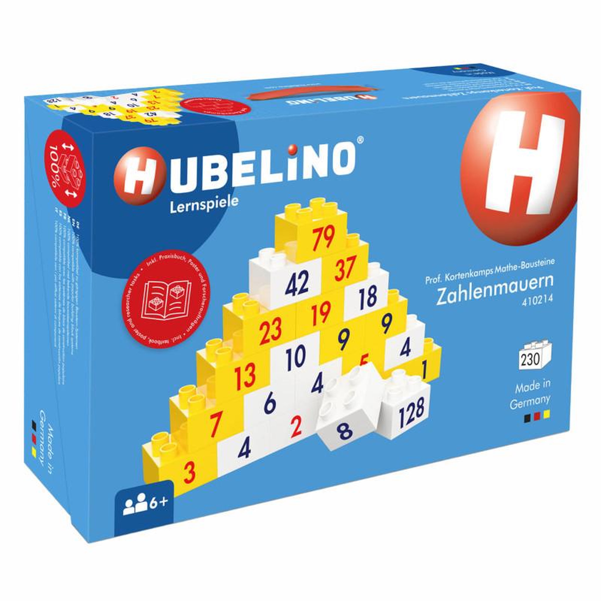 Voir la diapositive 2 : HUBELINO Hubelino Numbers Pyramid Prof. dr. Kortenkamp's Learning Blocks, 2 410214