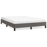 VIDAXL Cadre de lit sans matelas gris 140x200 cm similicuir