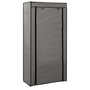 Voir la diapositive 1 : VIDAXL Armoire a chaussures avec housse Gris 58x28x106 cm Tissu