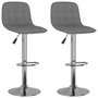 Voir la diapositive 2 : VIDAXL Tabourets de bar lot de 2 gris clair tissu