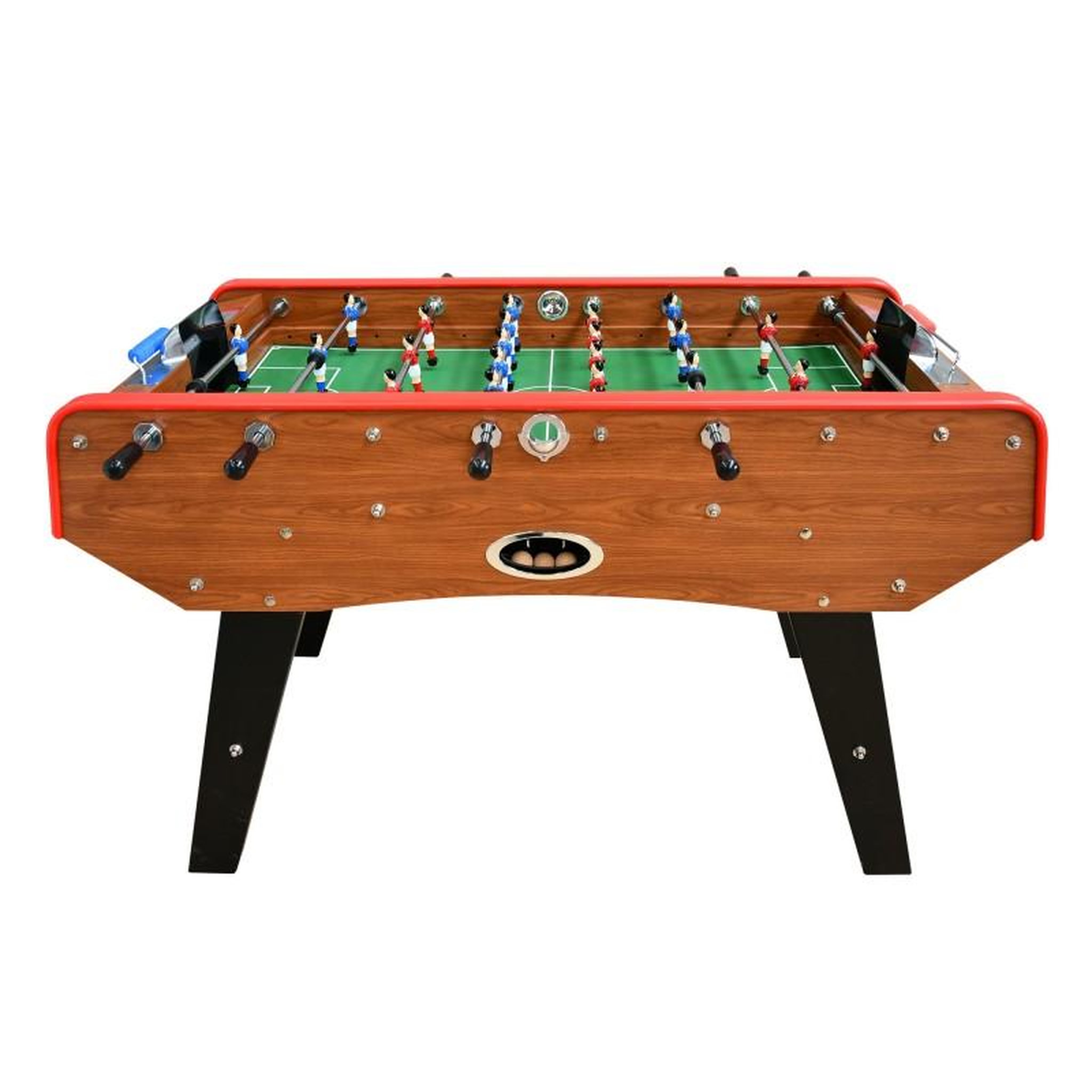 Voir la diapositive 1 : PLAY4FUN Baby-foot CLASSIC type Bistrot - 151 x 77 x 91 cm - Table de Baby-foot avec barres télescopiques et Balles Lièges Inclus