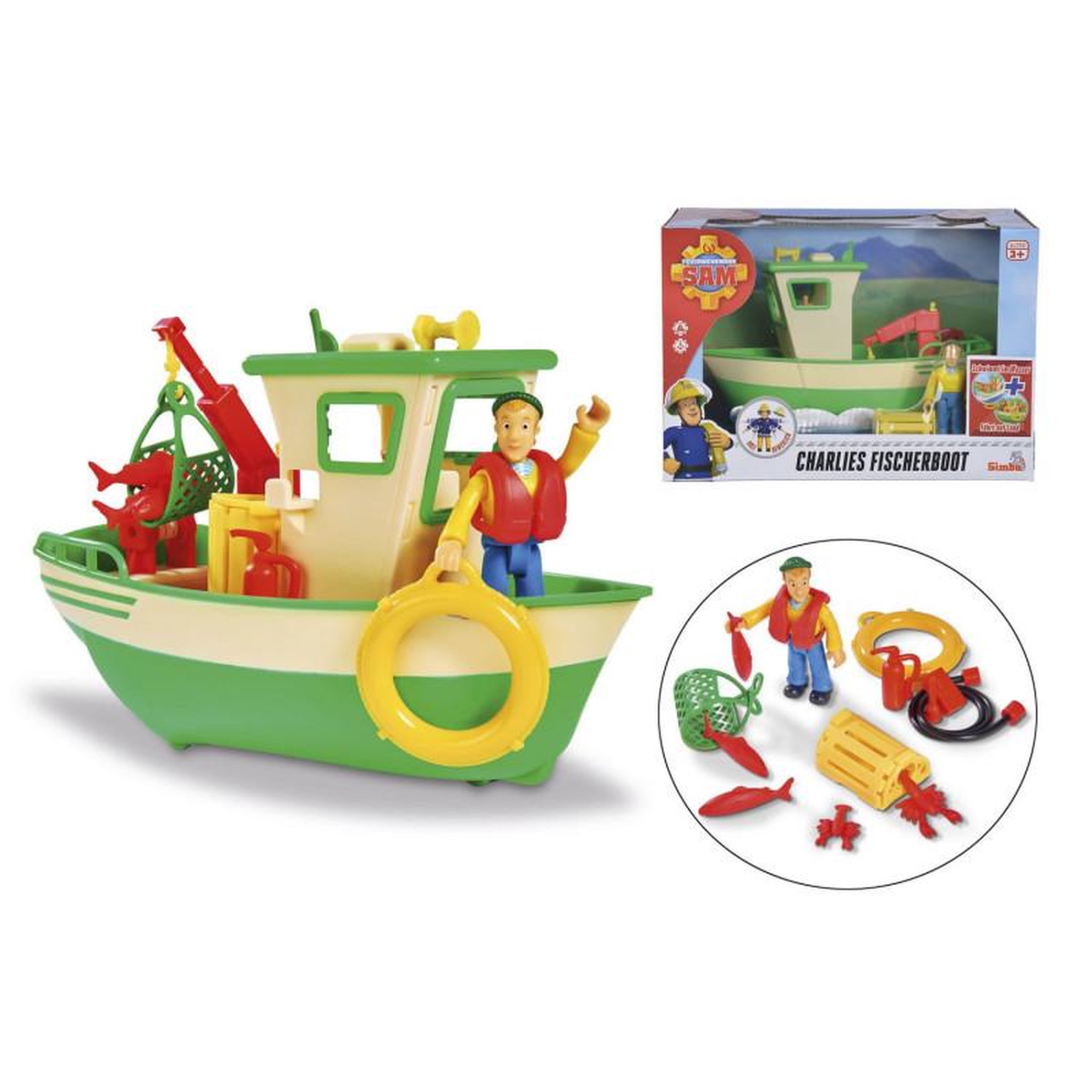 Voir la diapositive 4 : SIMBA SIMBA Fireman Sam Charlie& 39 s Fishing Boat