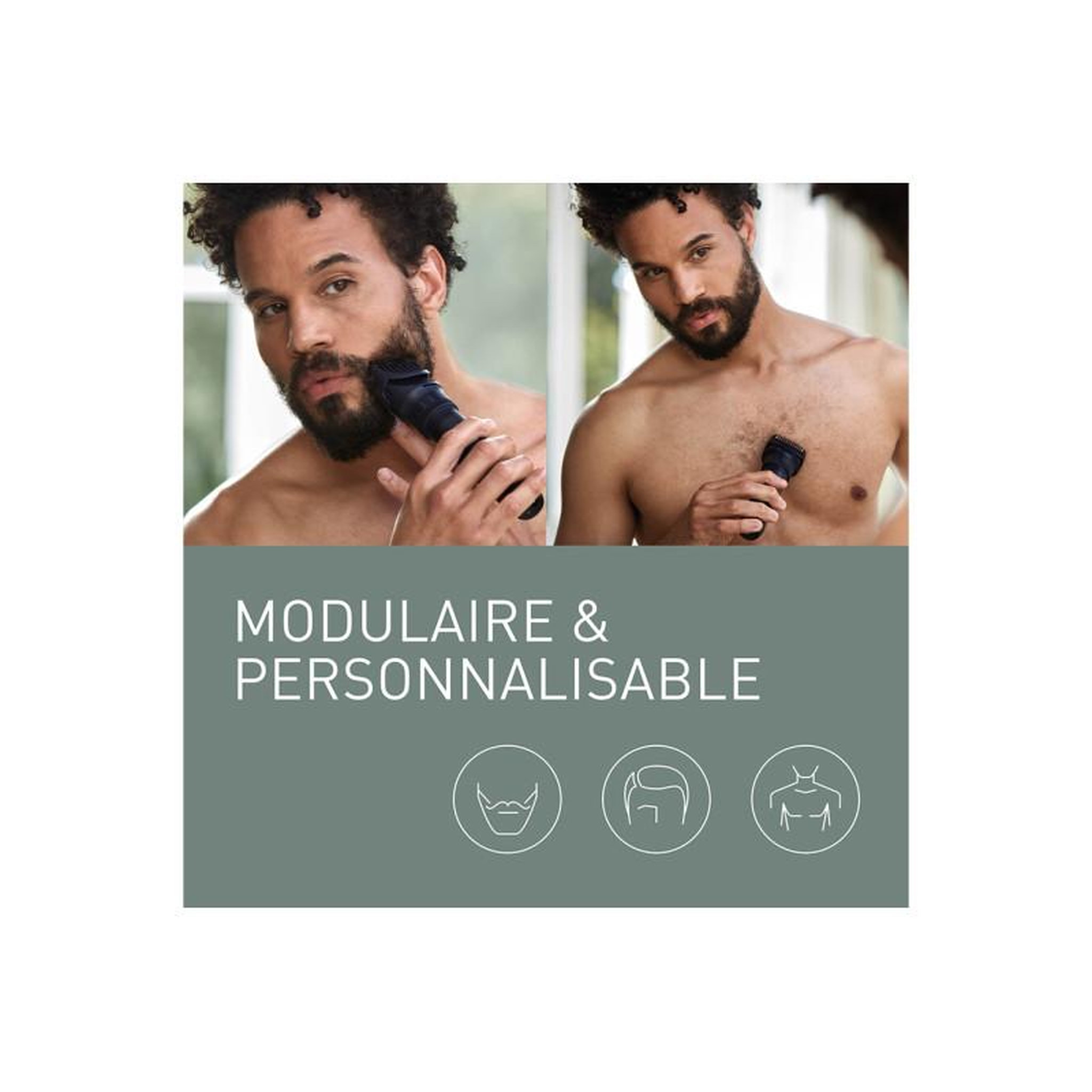 Voir la diapositive 3 : PANASONIC Tondeuse homme Panasonic Kit tondeuse Multishape XSHAPE PACK 1EU