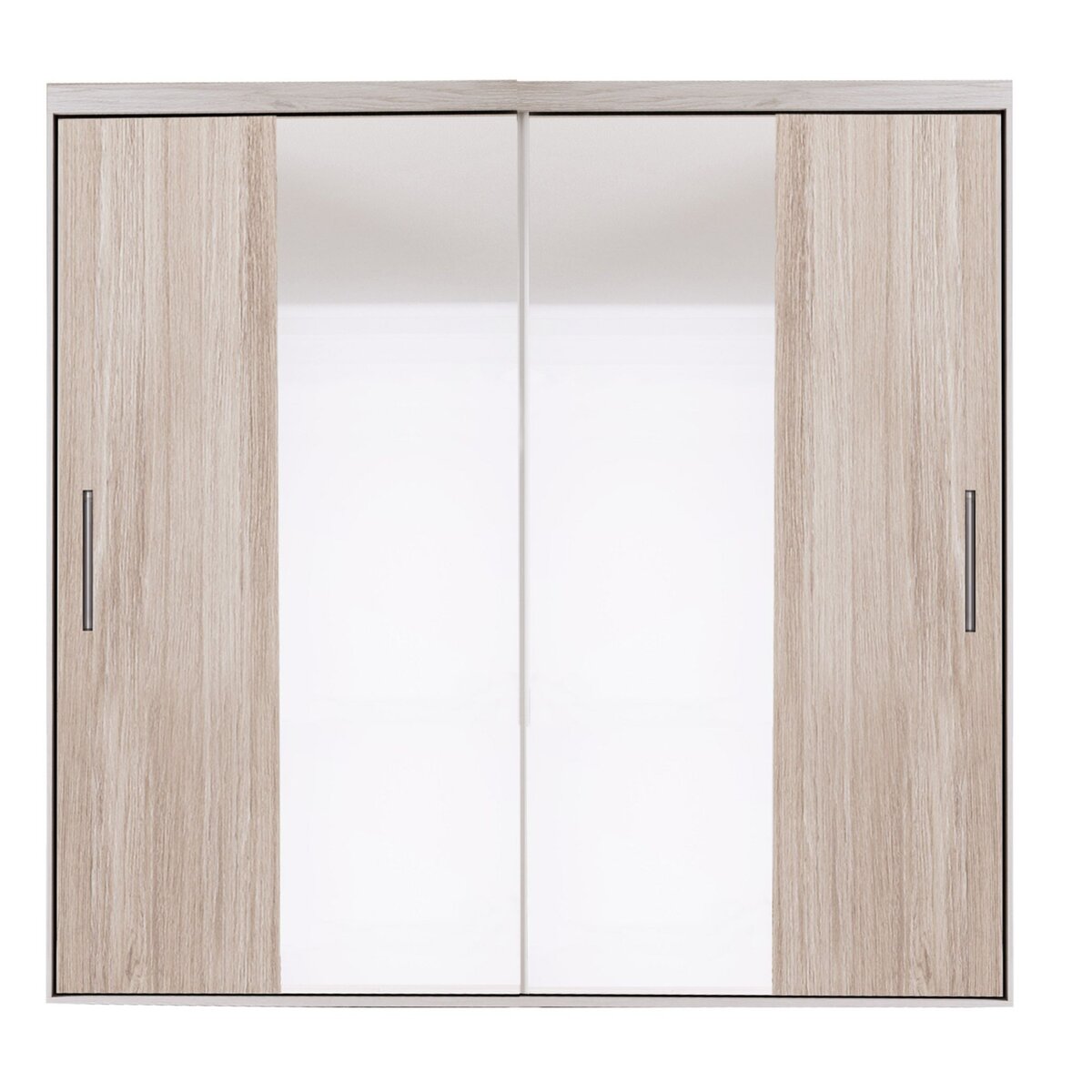 Armoire 2 portes coulissantes avec miroirs L204cm CELINE
