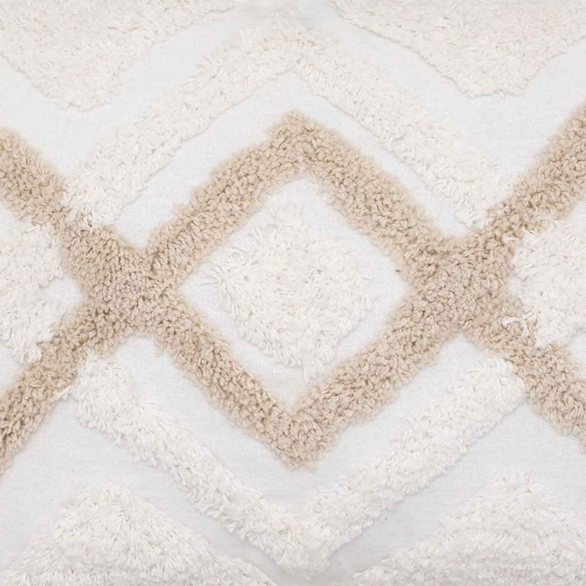 ATMOSPHERA Housse de coussin tufté 30x50 cm