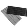Voir la diapositive 3 : ID MARKET Lot de 5 dalles de terrasse rectangulaire WODHY clipsables bois composite gris 60 x 30 cm