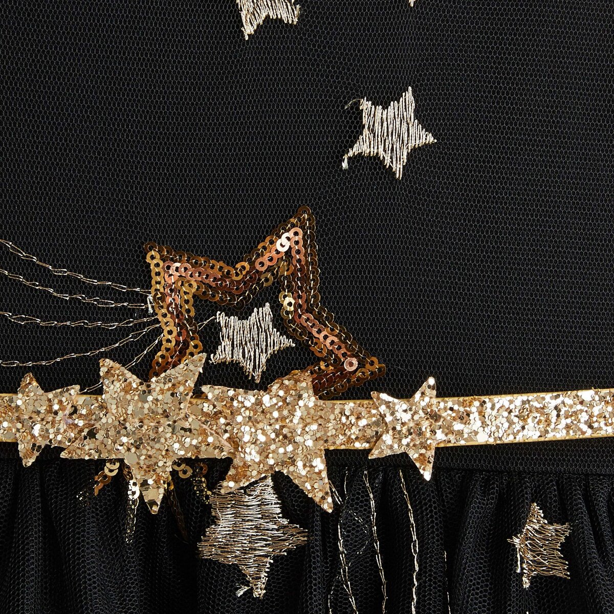 IN EXTENSO Robe fête à sequins reversibles fille