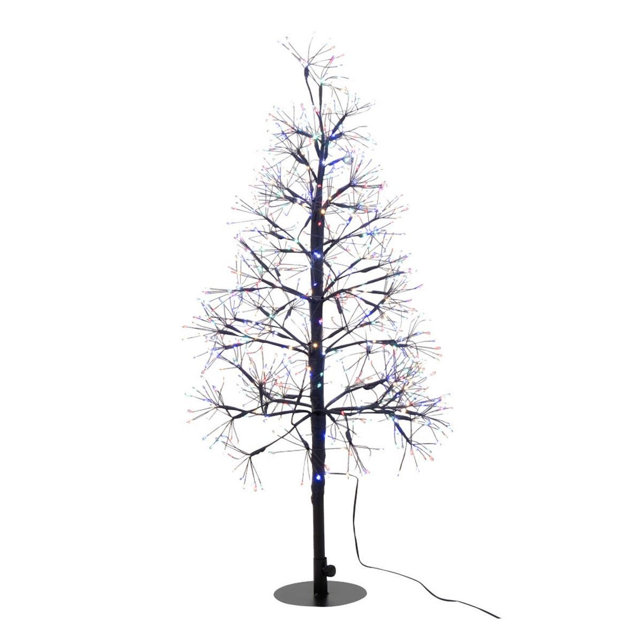 J-LINE Sapin à led en métal  grady  80cm multicolore