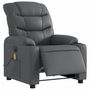 Voir la diapositive 3 : VIDAXL Fauteuil de massage inclinable electrique gris similicuir