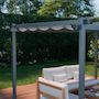 Voir la diapositive 3 : SWEEEK Pergola aluminium - Isla 3x4m - Tonnelle idéale pour votre terrasse, toit rétractable, toile coulissante, structure aluminium