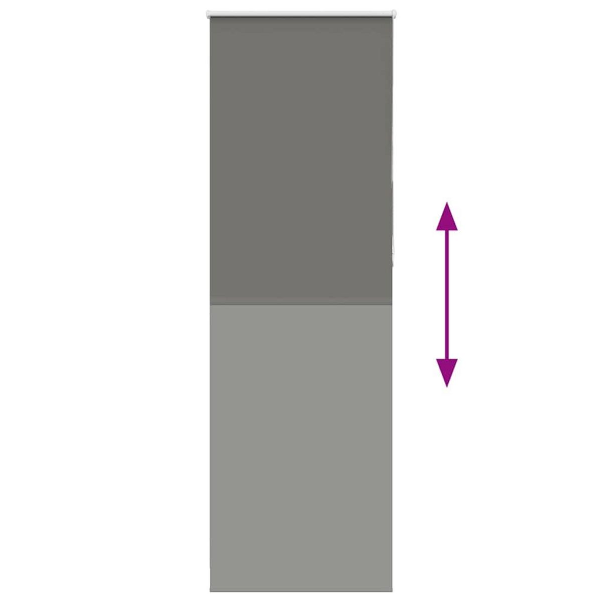 VIDAXL Store enrouleur occultant largeur du tissu 70,7 cm polyester