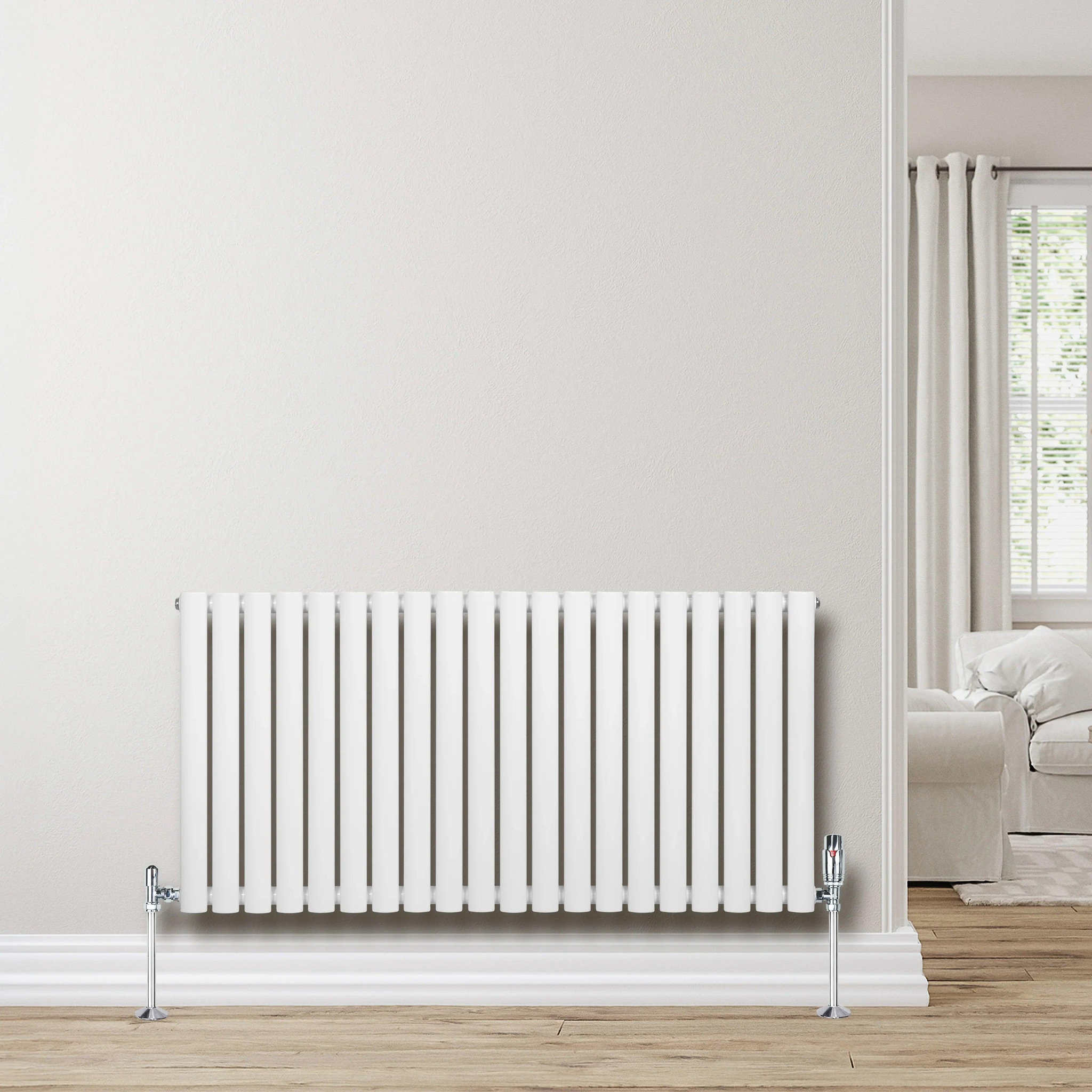Voir la diapositive 4 : MONSTERSHOP Radiateur à colonnes ovales, 1 panneau - 600 x 1200 mm