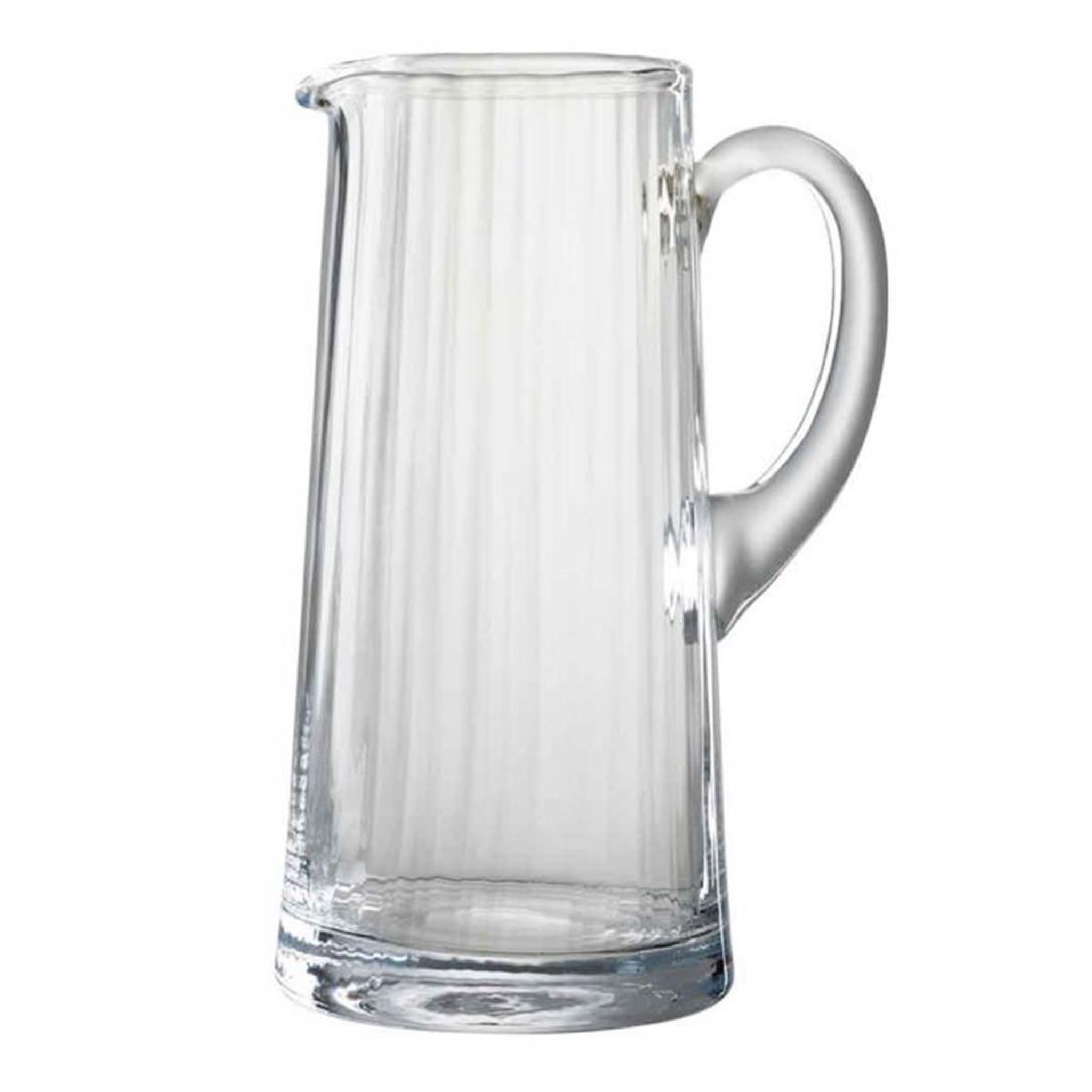J-LINE Carafe en Verre Design  Lignes  1,5L Transparent