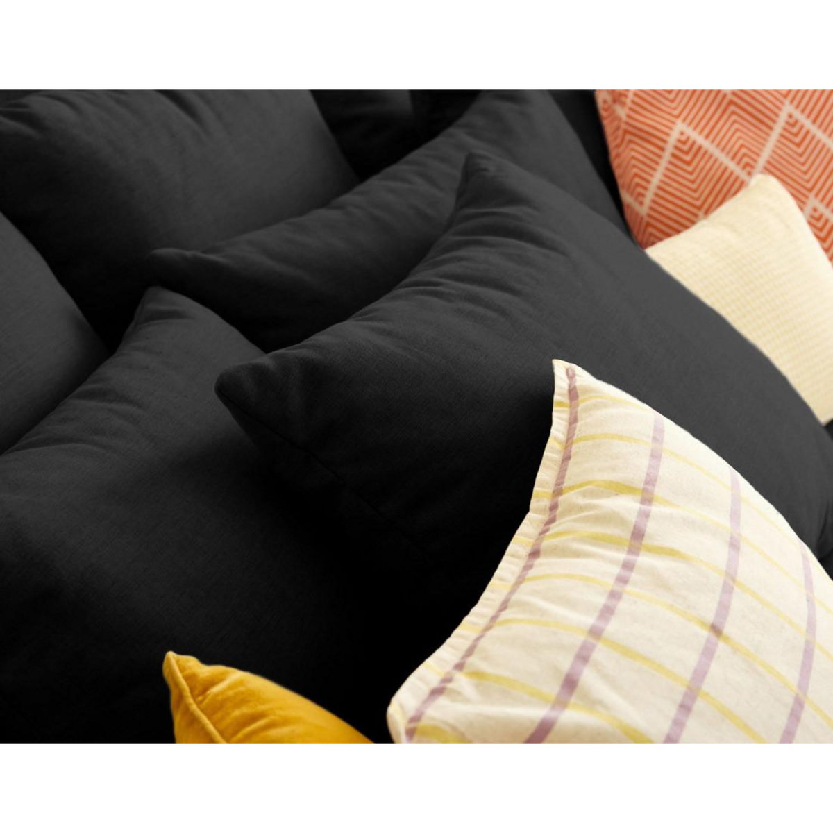 LISA DESIGN Sergio - canapé 4 places - assise profonde - en tissu