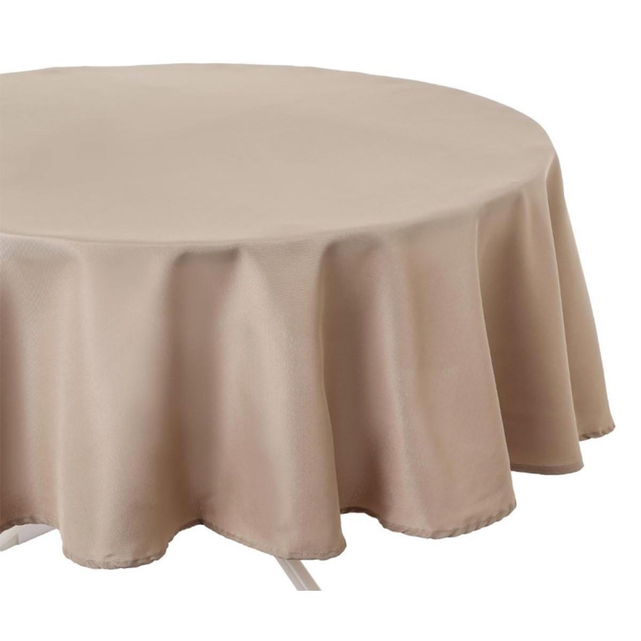 ATMOSPHERA Nappe antitache ronde  unie  180cm lin