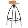 Voir la diapositive 2 : VIDAXL Chaises de bar lot de 2 bois de manguier solide