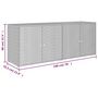 Voir la diapositive 6 : VIDAXL Armoire de rangement jardin Gris 198x55,5x80 cm Resine tressee