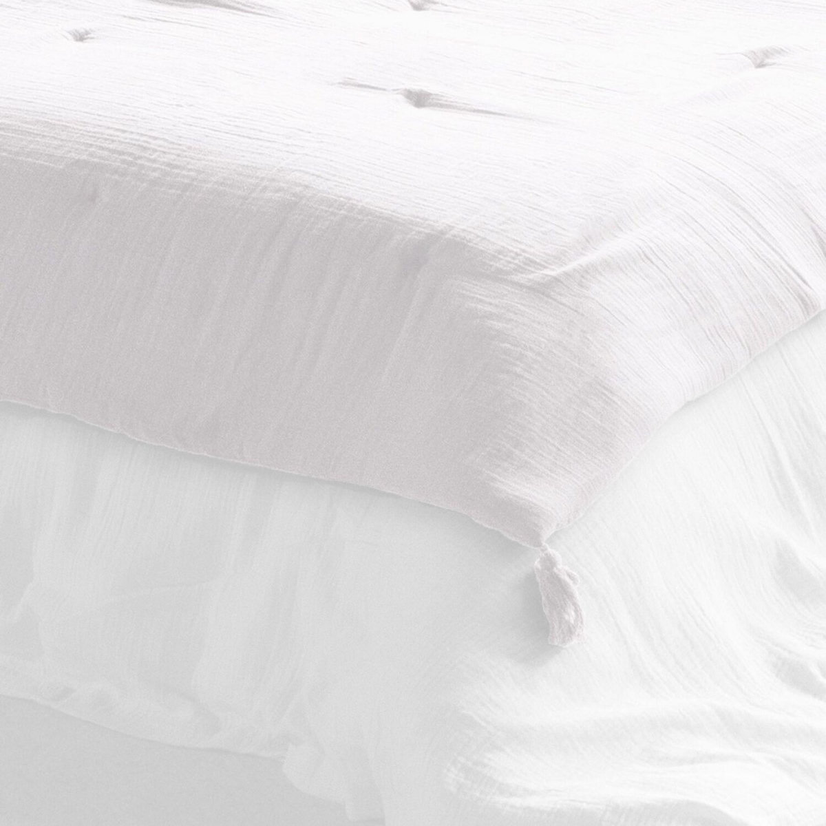 Home collection Bout de lit 100% gaze de coton