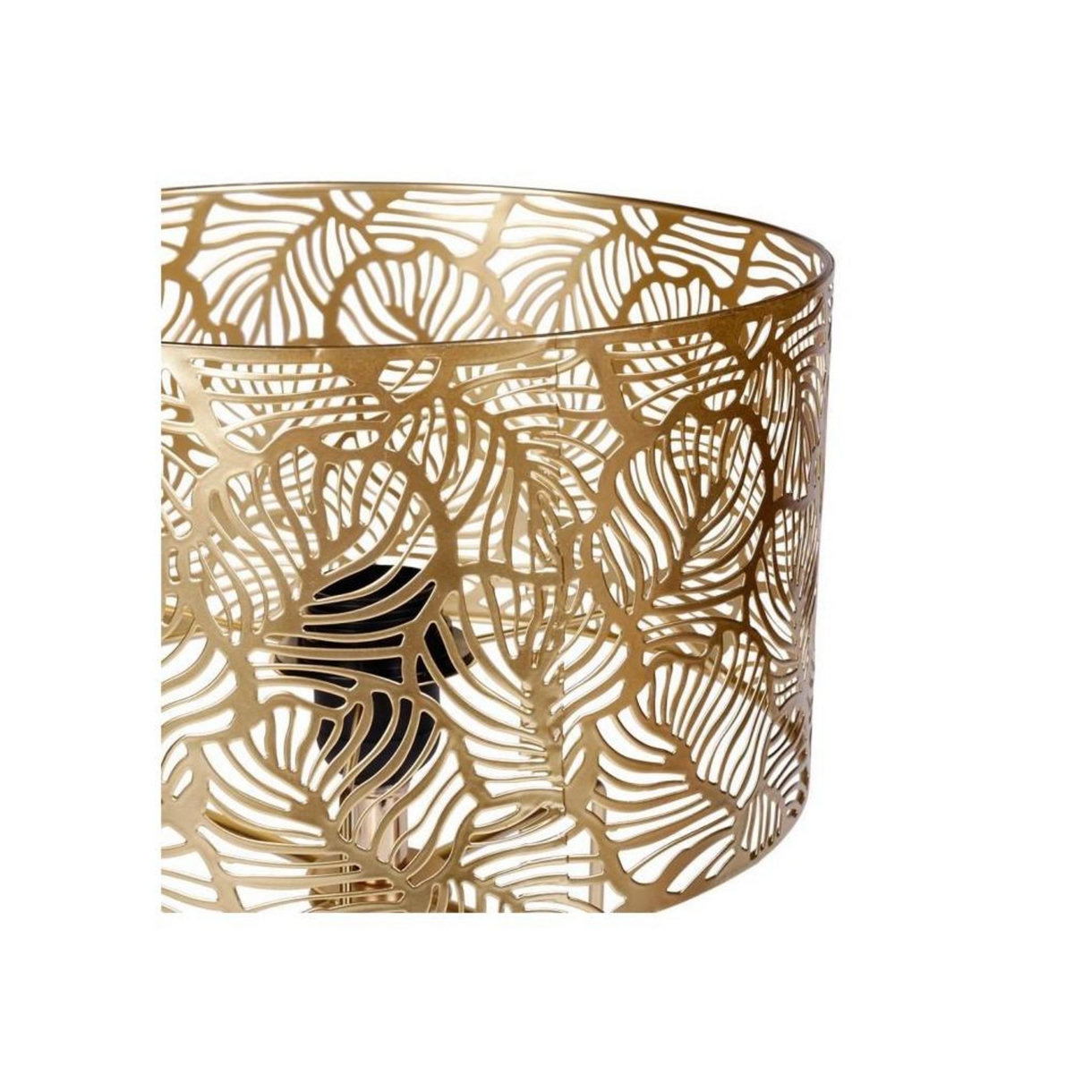 OSTARIA Lampe métal ajouré Calathéa doré