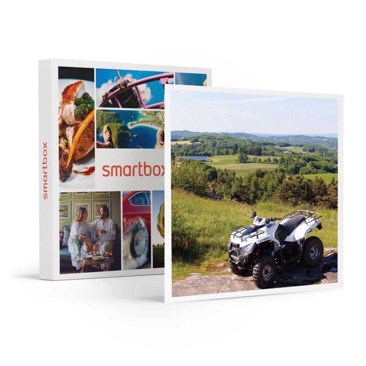 Smartbox Randonnée en quad en famille de 2h pour 2 adultes et 1 enfant près de Limoges - Coffret Cadeau Sport & Aventure