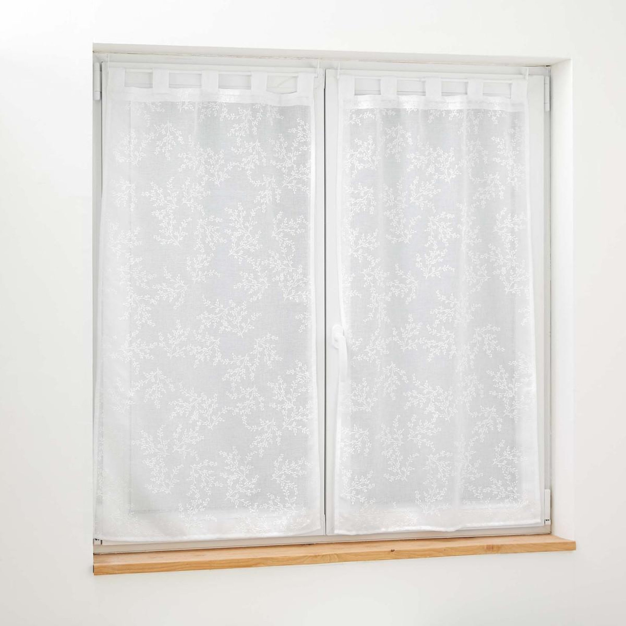 Douceur d'Intérieur Paire de voilages  karla  60x120cm blanc
