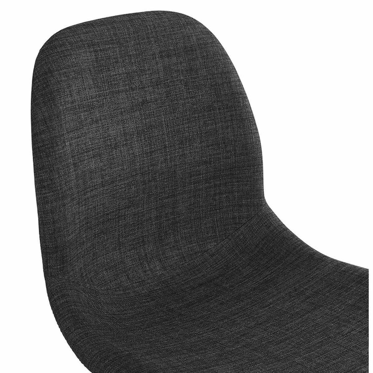 Paris Prix Chaise Design Tissu  Sandes  83cm Gris & Chromé