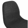 Voir la diapositive 6 : Paris Prix Chaise Design Tissu  Sandes  83cm Gris & Chromé