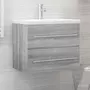 VIDAXL Armoire de lavabo Sonoma gris 60x38,5x48 cm Bois d'ingenierie