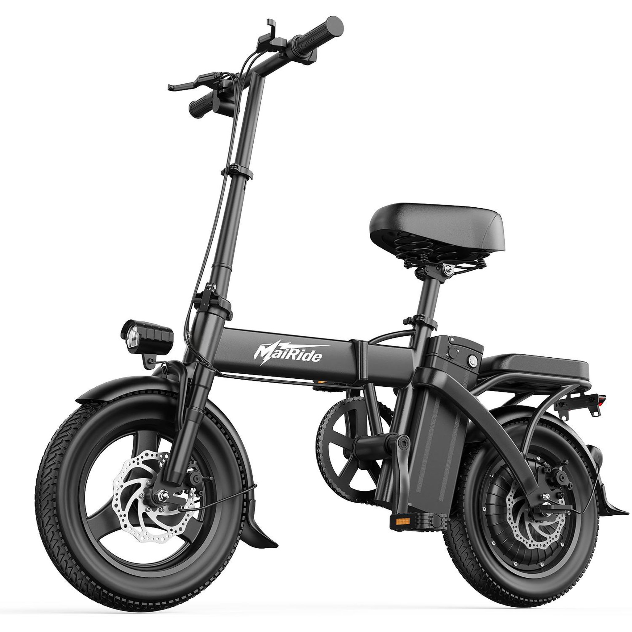 MAIRIDE Vélo électrique pliable mairide f6, batterie amovible 480 wh, écran lcd, noir