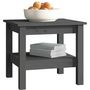 Voir la diapositive 5 : VIDAXL Table basse Gris 45x45x40 cm Bois massif de pin