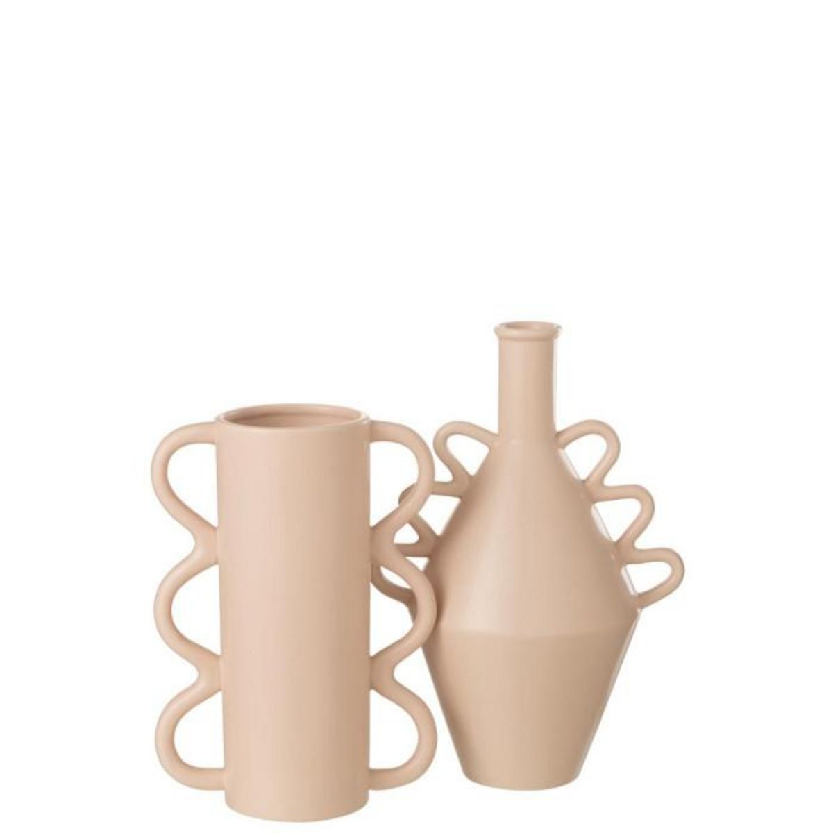 Paris Prix Vase avec Anse Design Vague  Pinky Perfect  32cm Rose