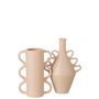Voir la diapositive 2 : Paris Prix Vase avec Anse Design Vague  Pinky Perfect  32cm Rose