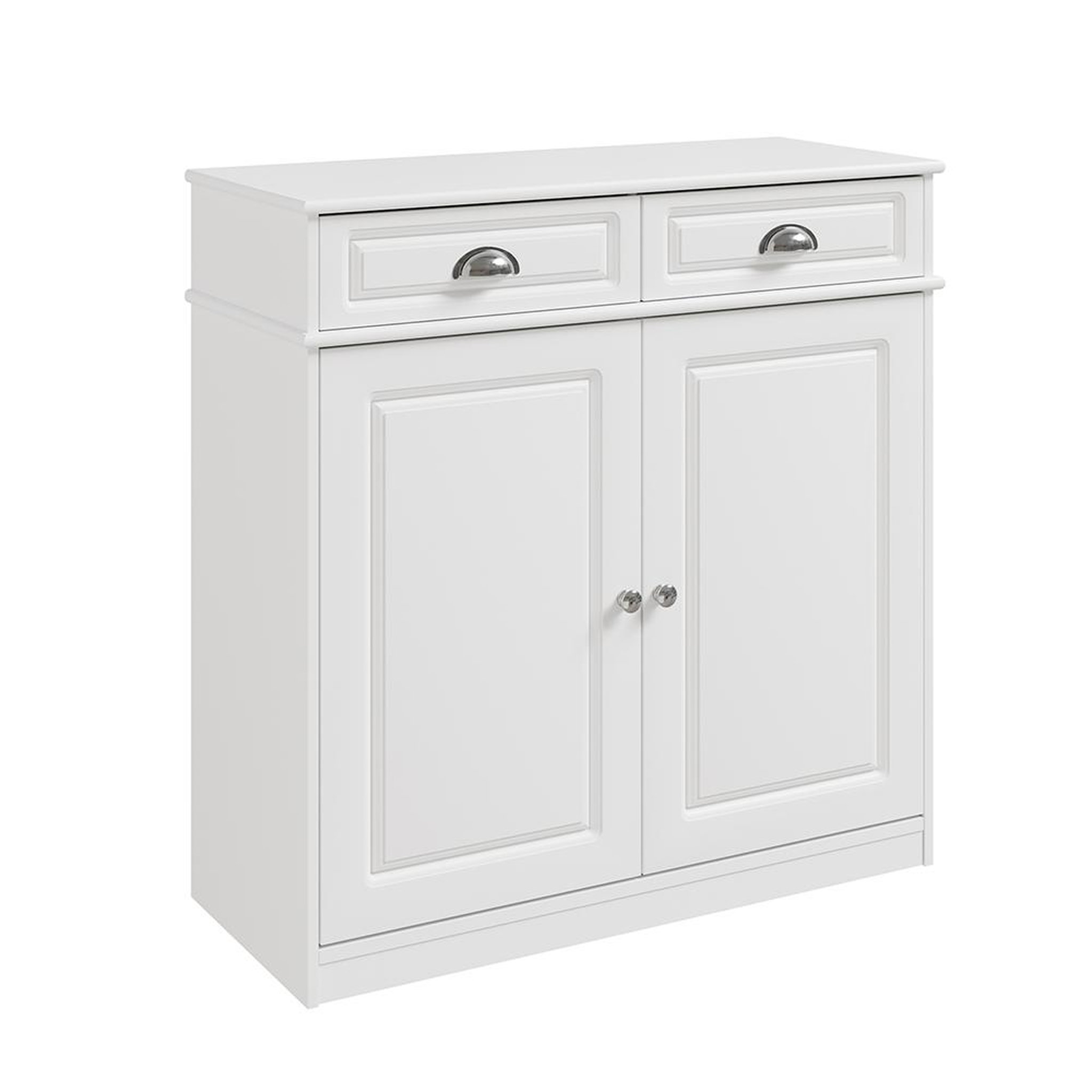 SOBUY SoBuy - Meuble À Chaussures à 2 tiroirs - Blanc - 80x35x82cm - Classique - FSB104-W