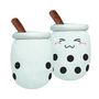 Voir la diapositive 2 : Paris Prix Peluche Bubble Tea XXL  Kawaii  70cm Blanc