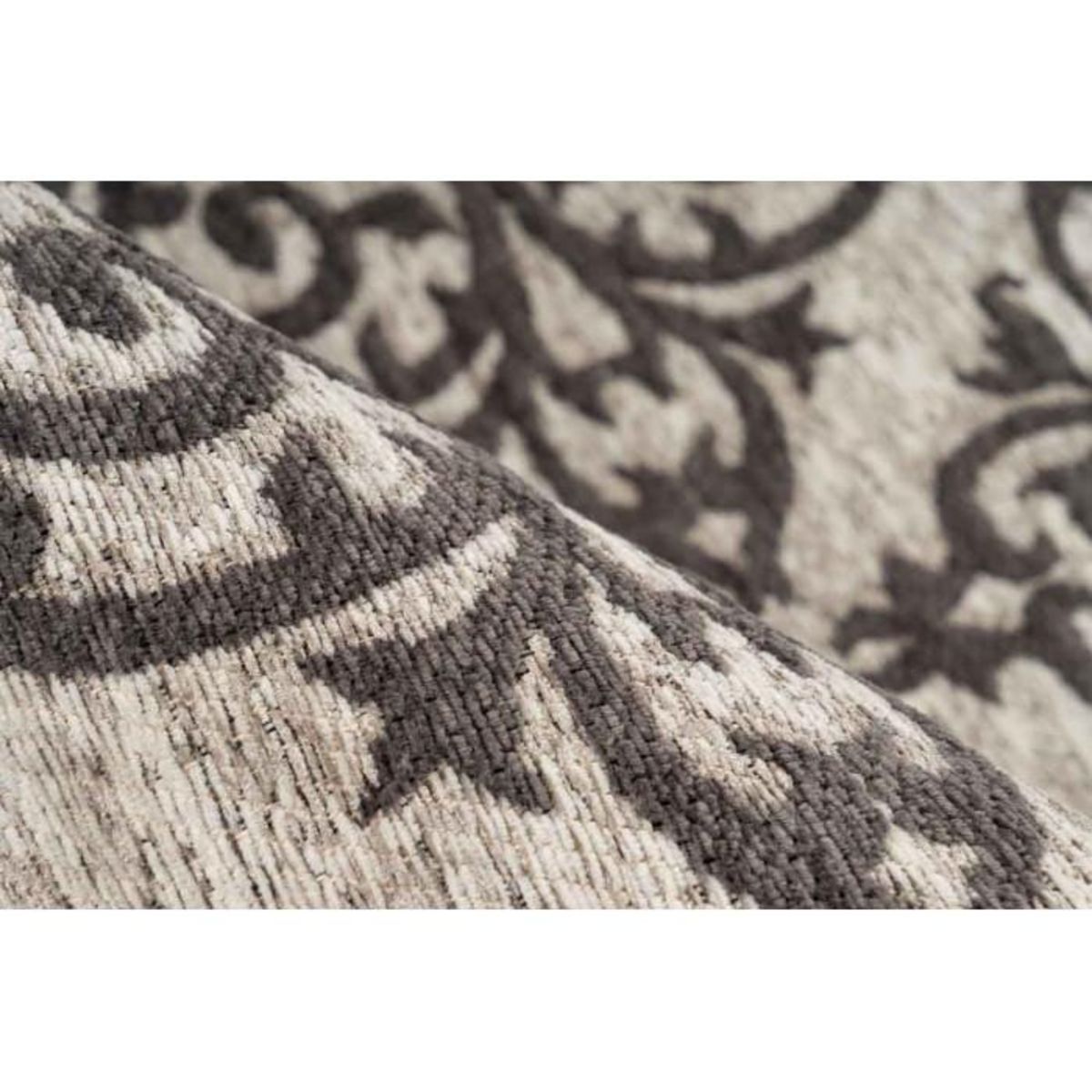 Paris Prix Tapis Tissé Oriental à Poils Courts  Davio  Gris