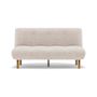 Voir la diapositive 5 : BEST MOBILIER Soan - banquette 2 places convertible clic-clac en velours texturé