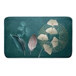 Paris Prix Tapis de Bain Microfibre  Ginkoblue  45x75cm Vert