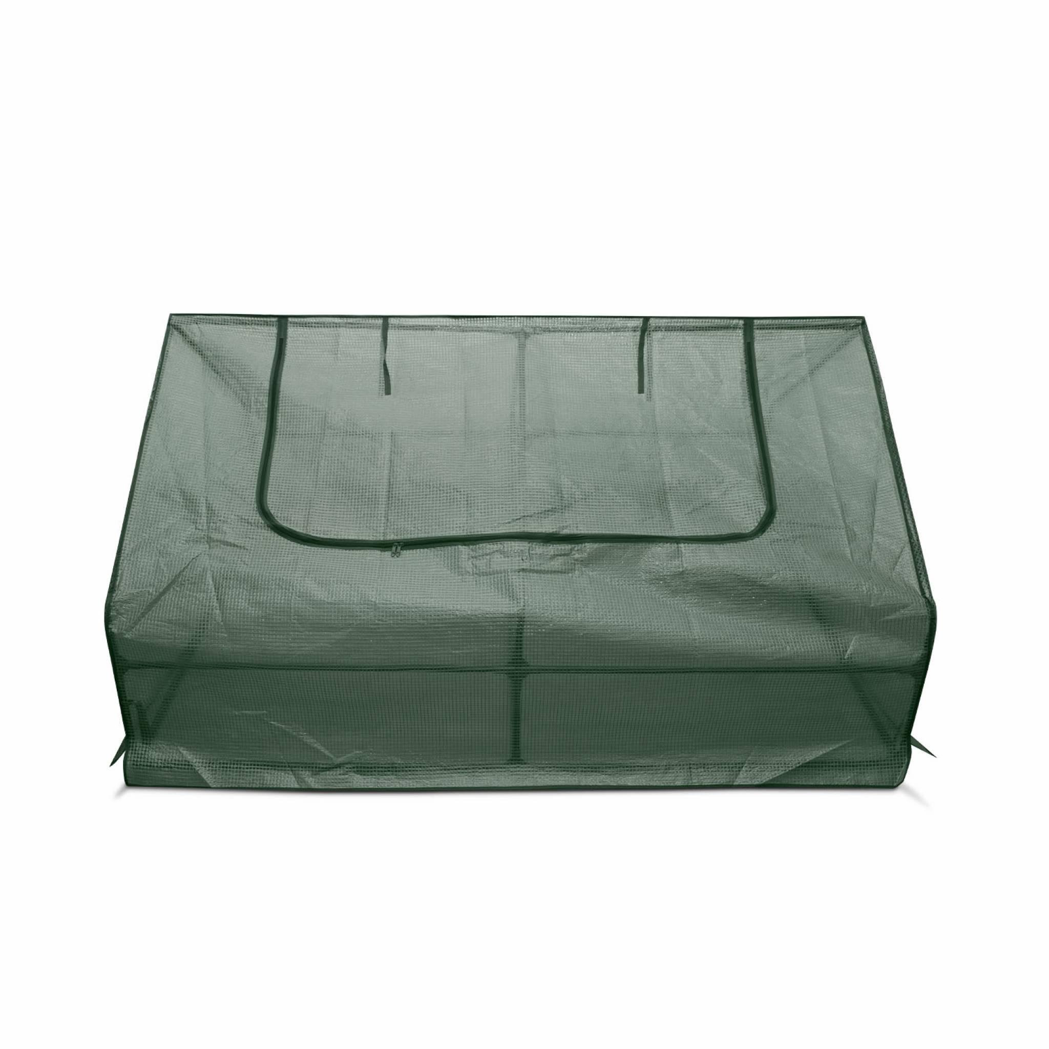 Voir la diapositive 2 : SWEEEK Mini serre de jardin - Ciboulette - 2.5m². serre châssis en polyéthylène