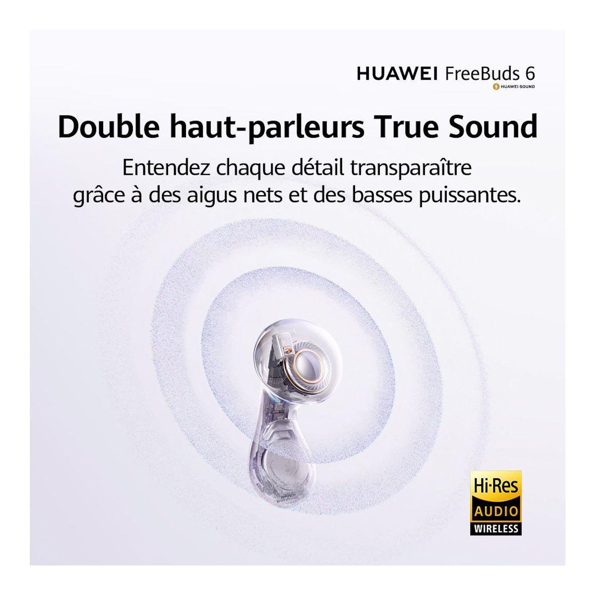 HUAWEI Ecouteurs Freebuds 6 Blanc
