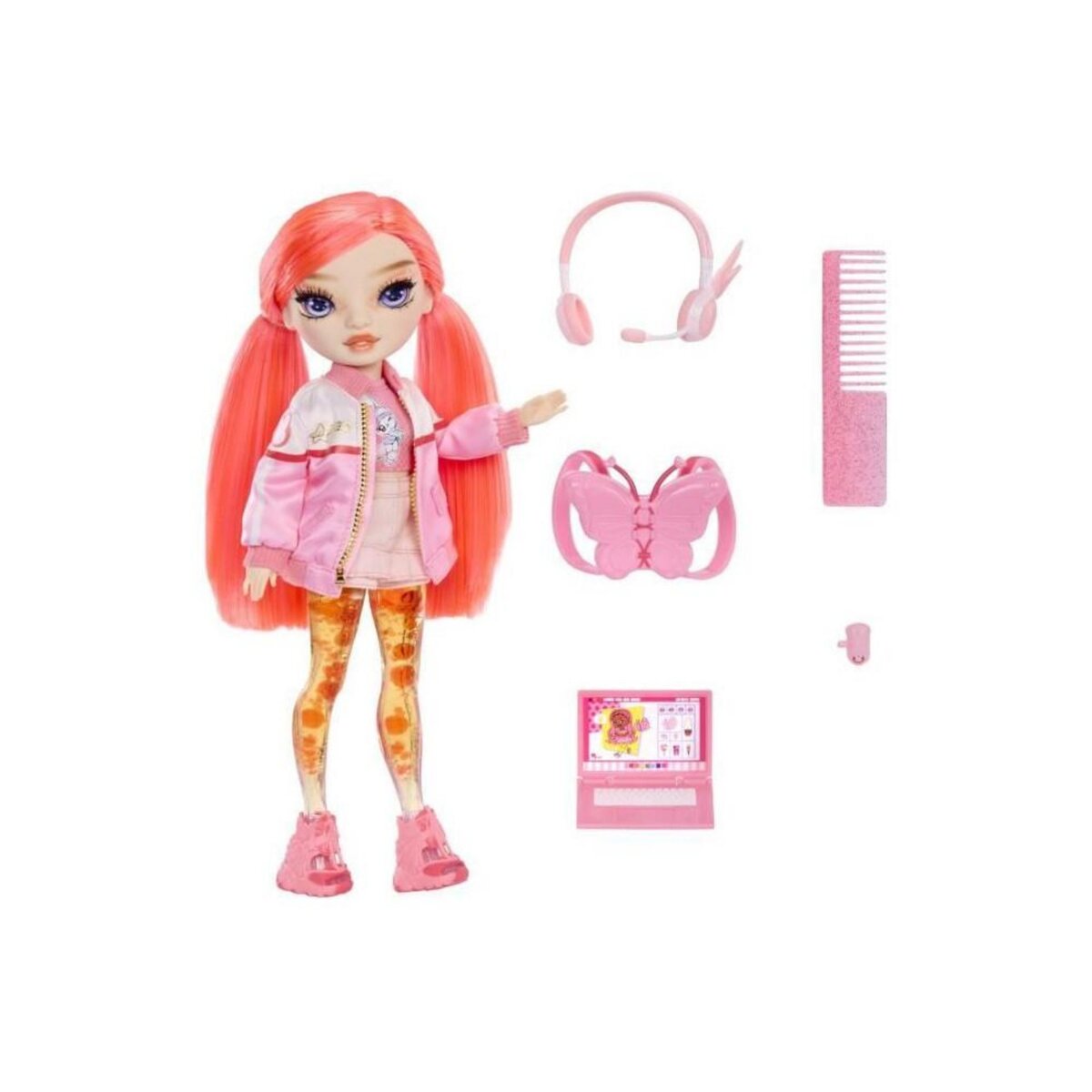 Rainbow Rainbow High Sparkle & Shine Doll- Coral
