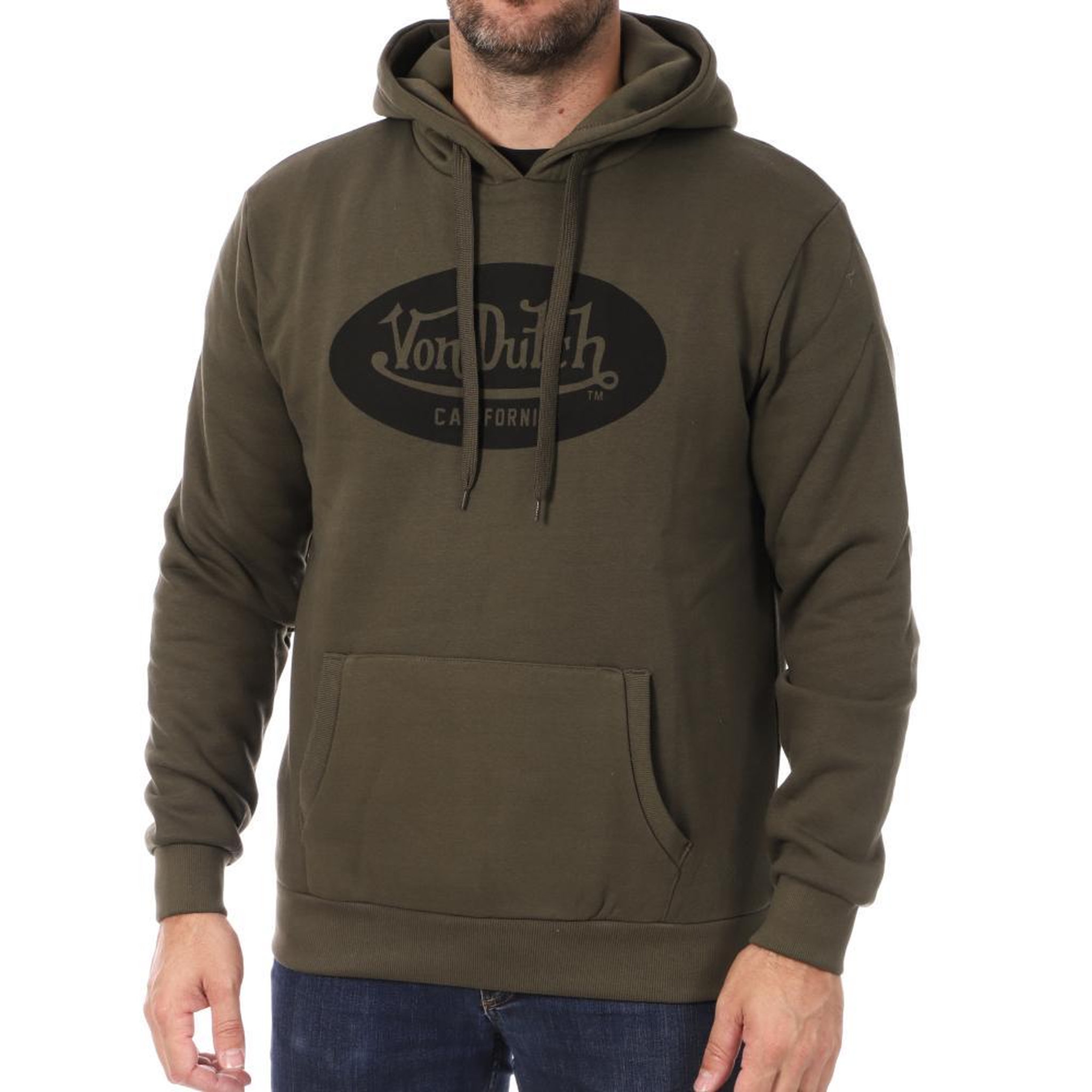 VON DUTCH Sweat Kaki Homme Von Dutch ORIGI. Coloris disponibles : Vert